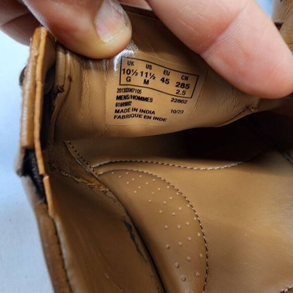 Clarks Tilden Cap Toe Oxford Dress Shoes Mens 11.5 M Dark Tan Leather Lace Up main image 7